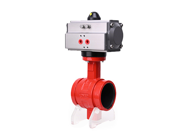 Pneumatic Grooved Butterfly Valve