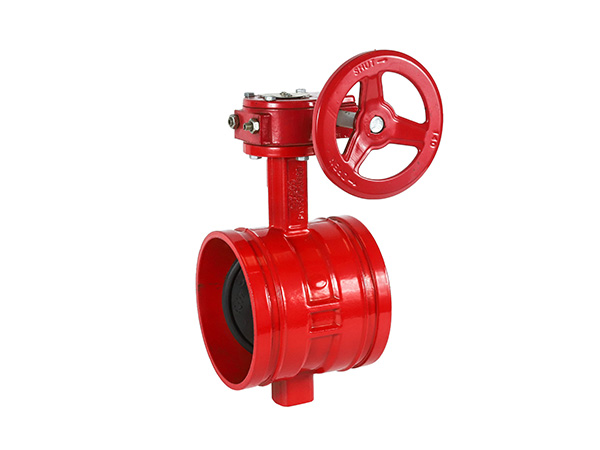What medium does grooved butterfly valve adapt to